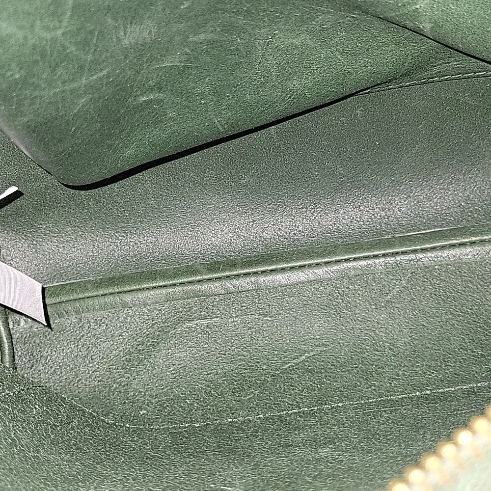 Madewell Dark Green Leather Crossbody Shoulder Bag - Picture 11 of 14